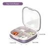 6 Grid Portable Eight Grid Sub Packing Large Capacity Pill Box Sealed Moisture Proof Pill Storage Box Folding Waterproof Pill