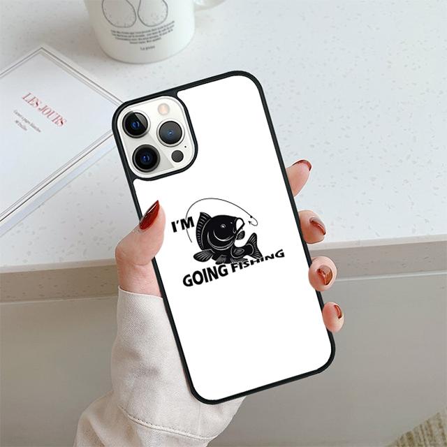 Fish Fishing Carp Phone Case For iPhone 17 Air 14 15 16 13 12 Cover For Apple 14 15 16 Pro Max Plus Coque