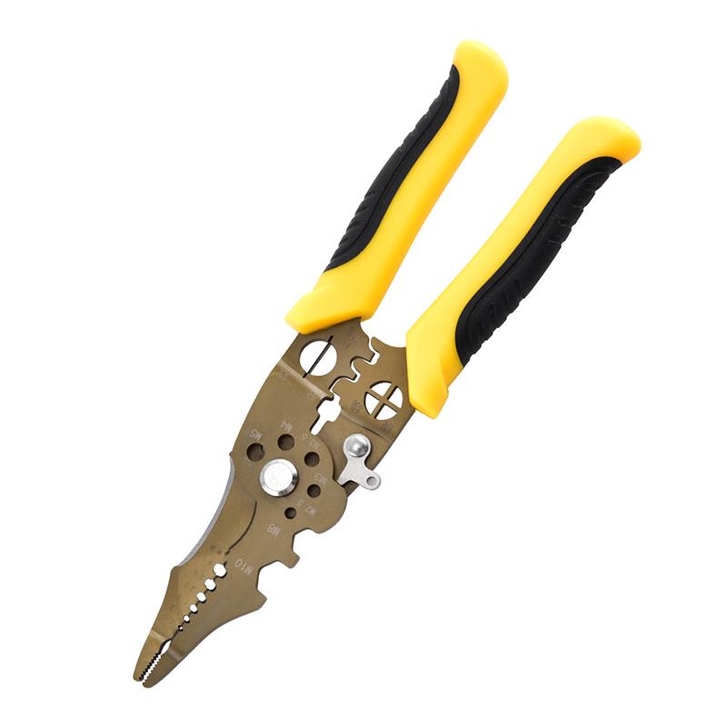 Инструмент для снятия изоляции, плоскогубцы для зачистки, регулируемый инструмент для зачистки электрических проводов, нескользящий инструмент для снятия изоляции, кримпер для электрического кабеля