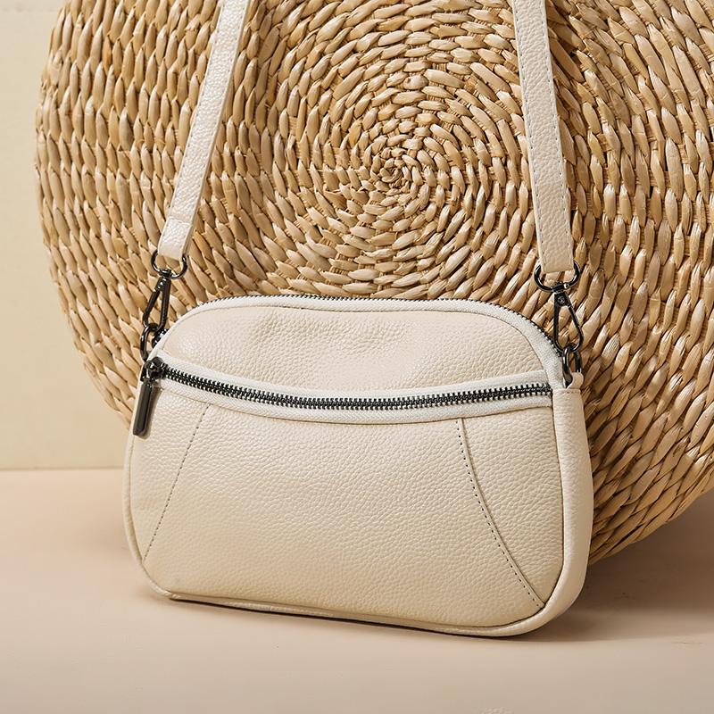Cowhide Fashion Simplicity Crossbody Bags Women's Solid Color Genuine Leather Shell Bags Luxury Brand Female Shoulder Bags