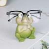 Frog Glasses Holder Eyeglass Display Stand Resin Animal Figurine Statue Desktop Decoration