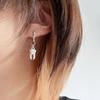 Gothic Jewelry Tooth Stud Earrings Grunge Rock Accessory Charms Hoop Earrings For Women Punk Korean  Earrings