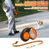 Retractable Pet Leash Reflective Dog Training Control Walking Lead Leash with Anti-Slip Handle Puppy Traction Rope for Night Walking