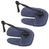 2Pcs 3 Finger Archery Tab Hand Portable Soft Faux Leather Glove Protector Accessories