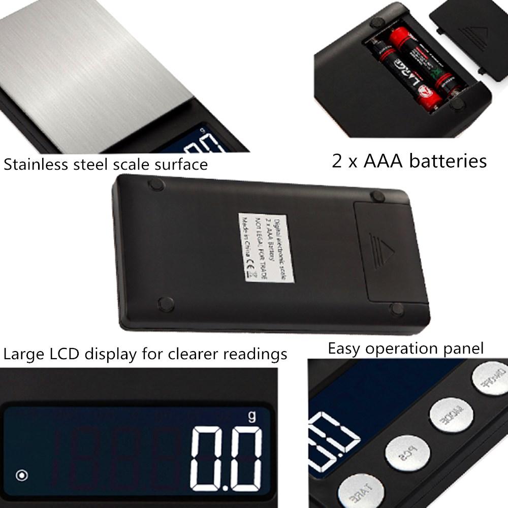 Многофункциональные кухонные весы для продуктов 500 г/0,01 г, цифровой ЖК-дисплей, весы для взвешивания продуктов из нержавеющей стали, кухонные инструменты, баланс