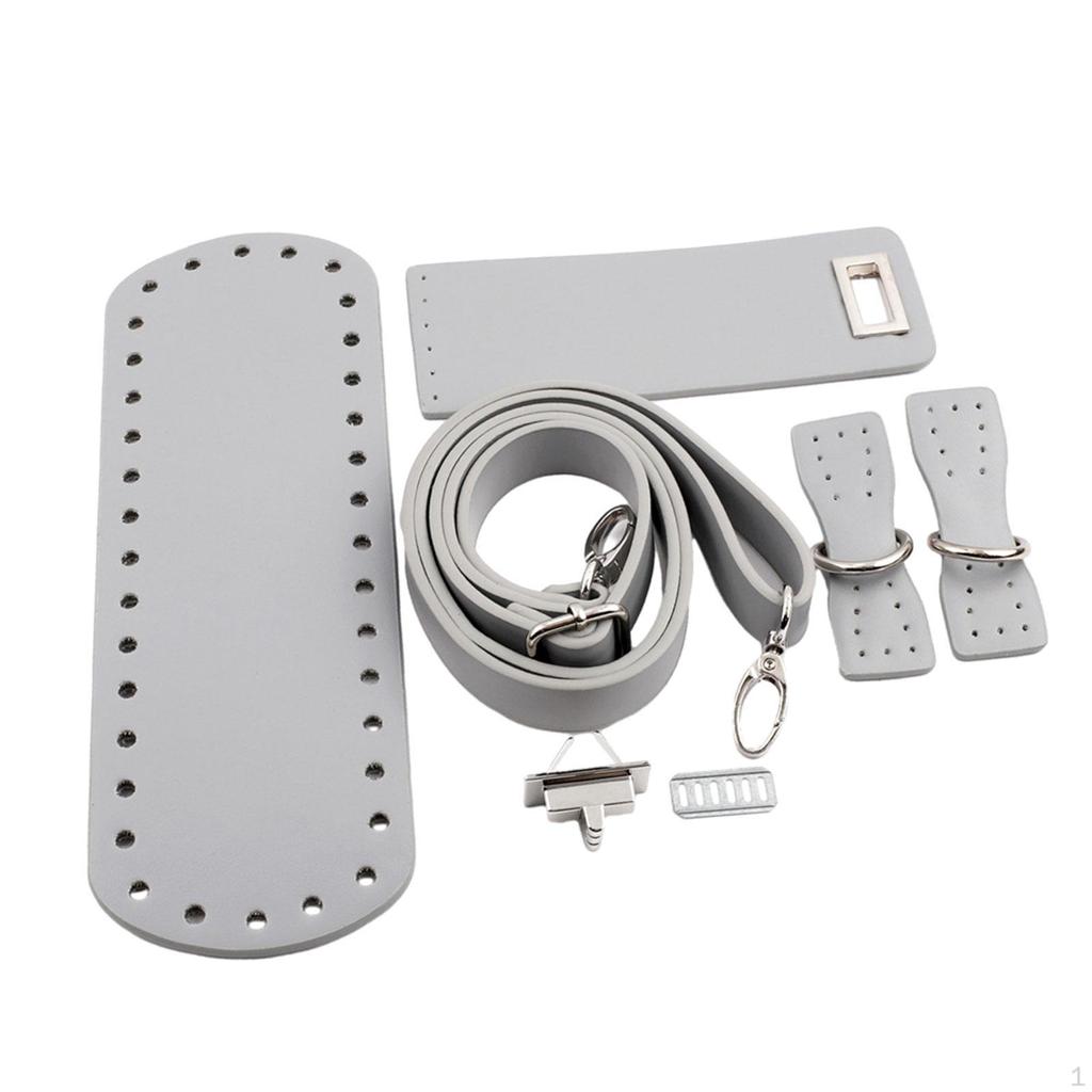 Дно сумки для вязания крючком Регулируемый плечевой ремень из тканой искусственной кожи Набор «сделай сам»