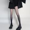 Women Pantyhose Gradient Contrast Color High Elasticity Skinny Thin Soft Candy Color Anti-slip Cosplay Performance Tights Long Socks