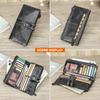 CONTACT'S Genuine Leather Long Wallet For Women Luxury Designer Card Holders Money Clips Coin Purses Female Bags