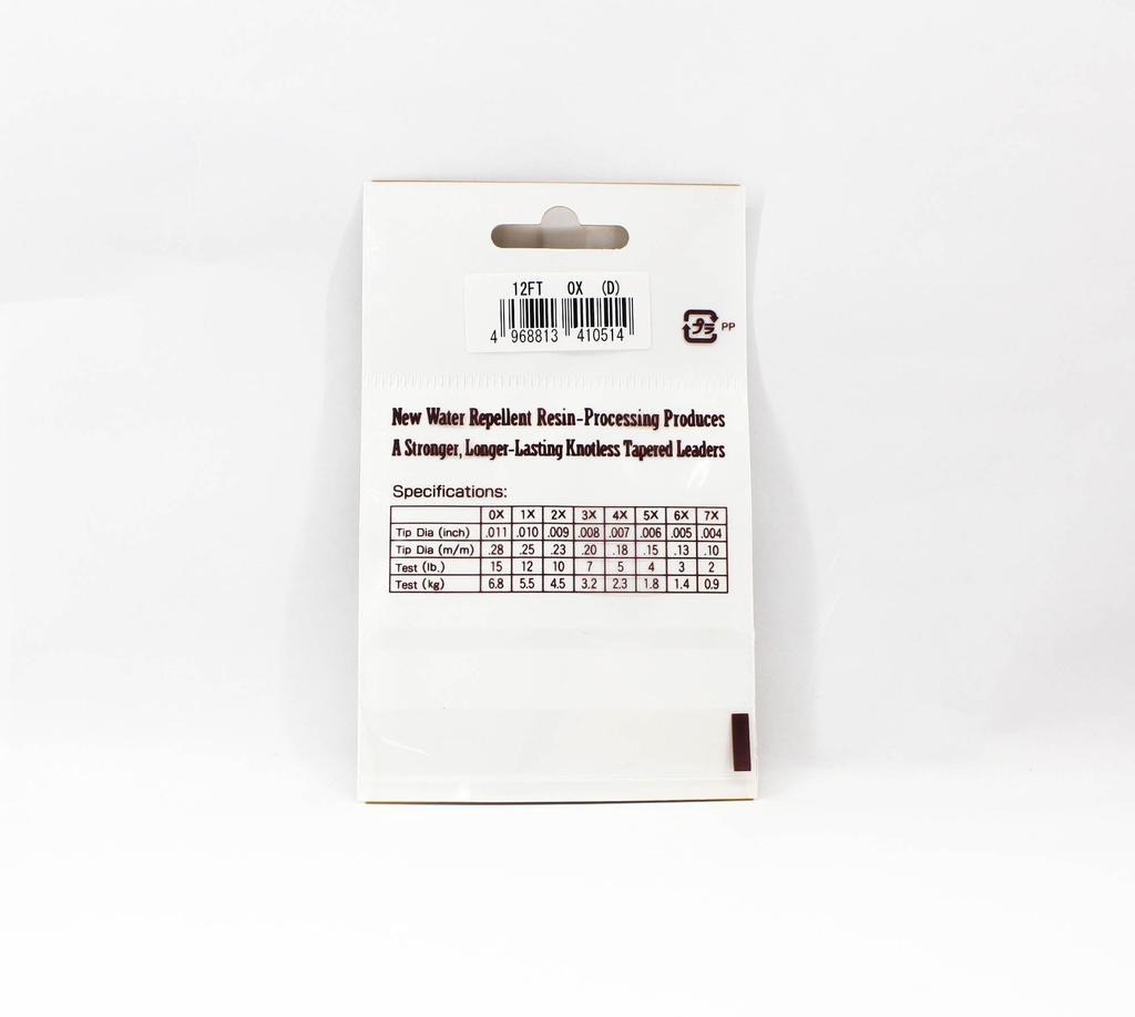 Sunline Конический поводок Siglon Nylon 12 футов 0X/15 фунтов/0,28 мм (0514)