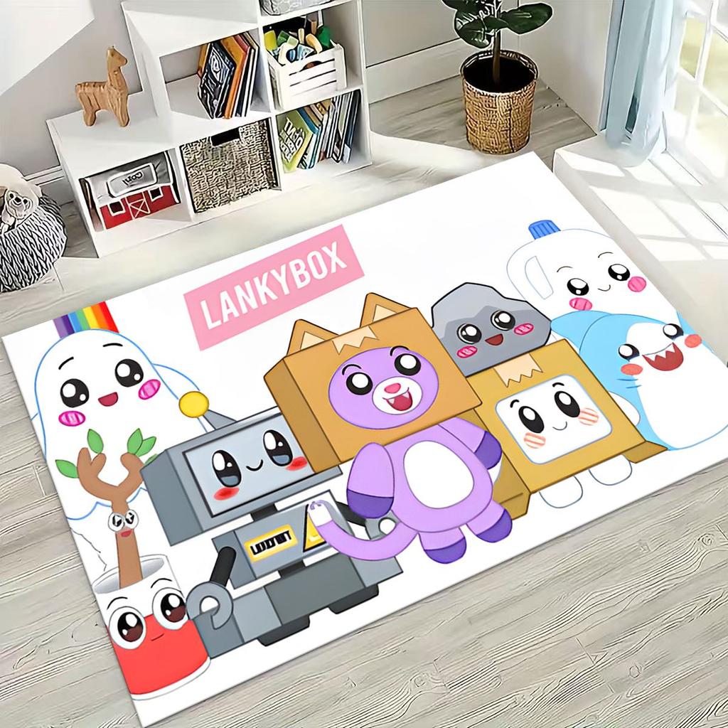 Мультяшный Lankybox Милый Фокси Бокси Роки Ковер Коврик для Спальни Гостиной Дивана Дома Декор,Большой Детский Нескользящий Напольный Коврик
