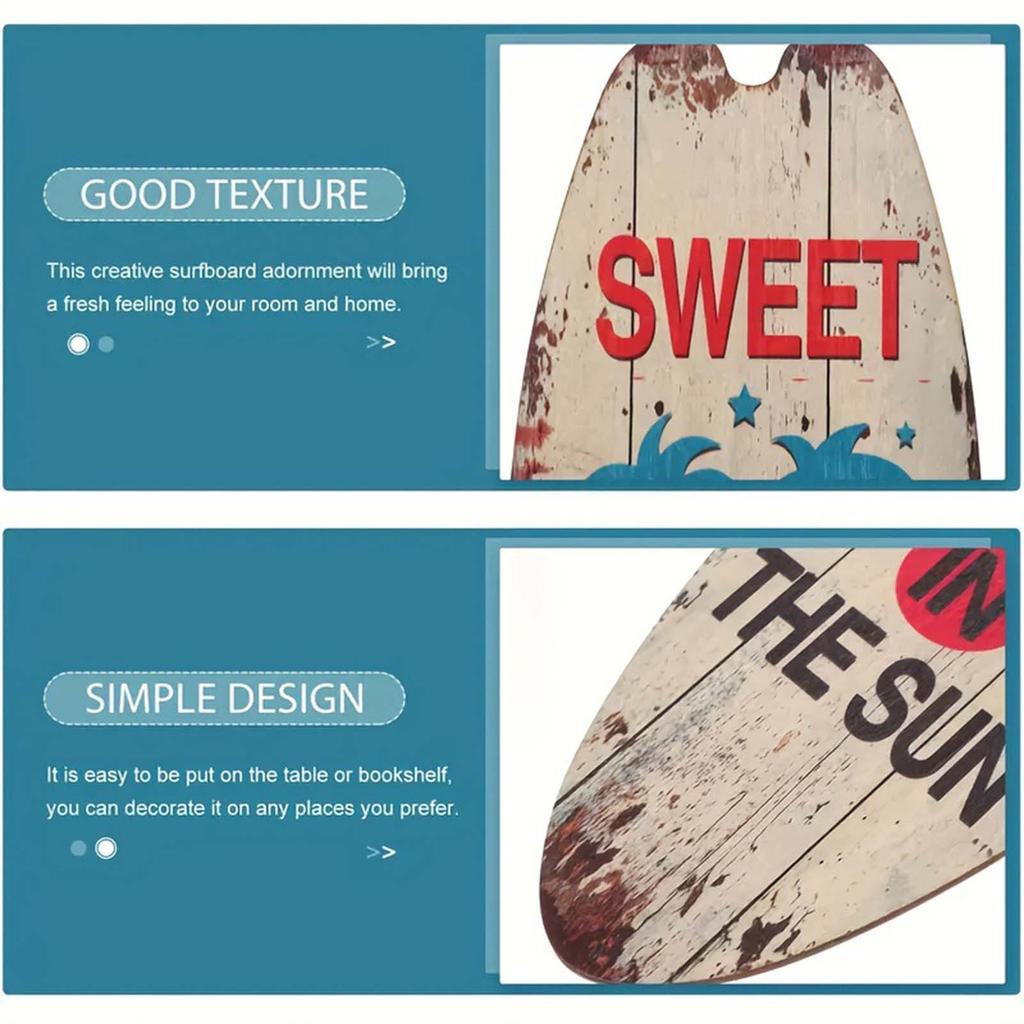 Летний пляж океан тема доска для серфинга деревянная вывеска бар домашняя стена ретро украшение деревянная вывеска украшение