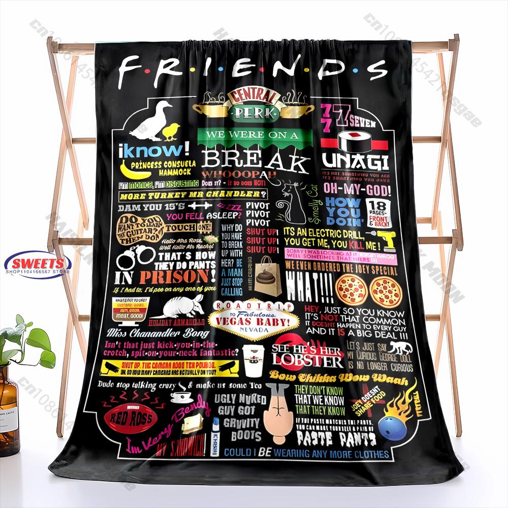 3D Classic Friends Theme Printed Blanket,Bedroom Living Room Sofa Chairs Bed Decor Blanket Wonderful Gift Blanket Fast Shipping