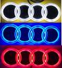a2 4D Refitted LED Lamp Car Front Grill 4Ring Logo Light For A3 A4 A5 A6 A7 A8 S3 S4 S5 S6 S7 Q3 Q5 Q7 Decoration Accessories