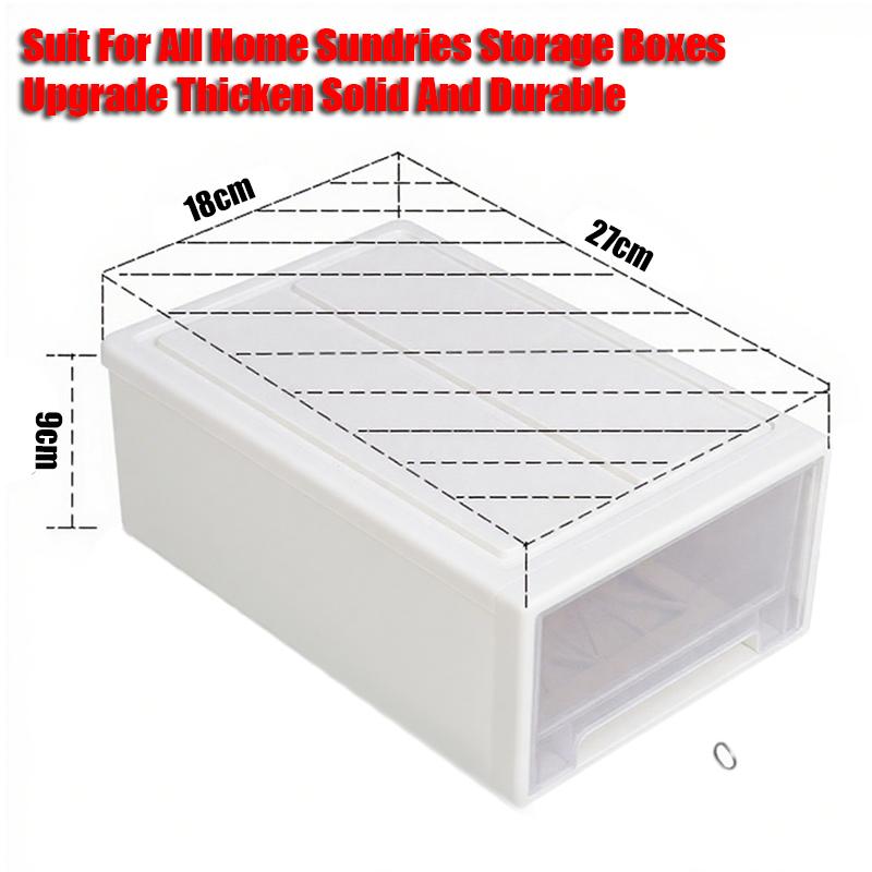 3pcs Wardrobe Drawers for Clothes Stackable Quilt Storage Transparent Organizer Box Desktop Drawers Storage Box