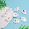 Cute Expression Cloud Resin Cabochons, 31mm Kawaii Cloud Charms for DIY Crafts