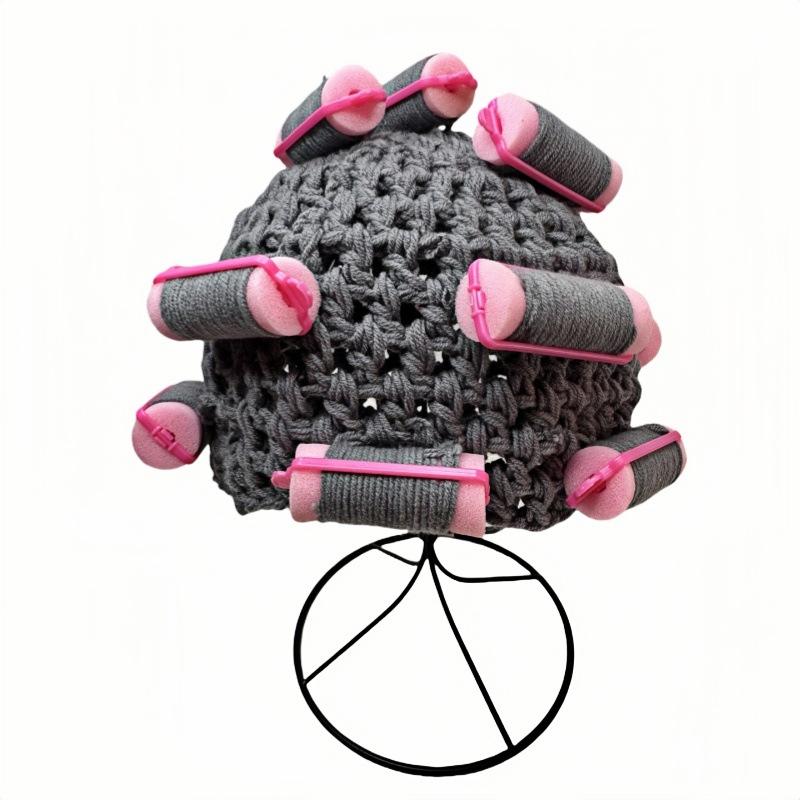 New Curly Hair Landlord Lady Hairstyle Unisex 100% Acrylic Common Fabric Image Style Casual Hat
