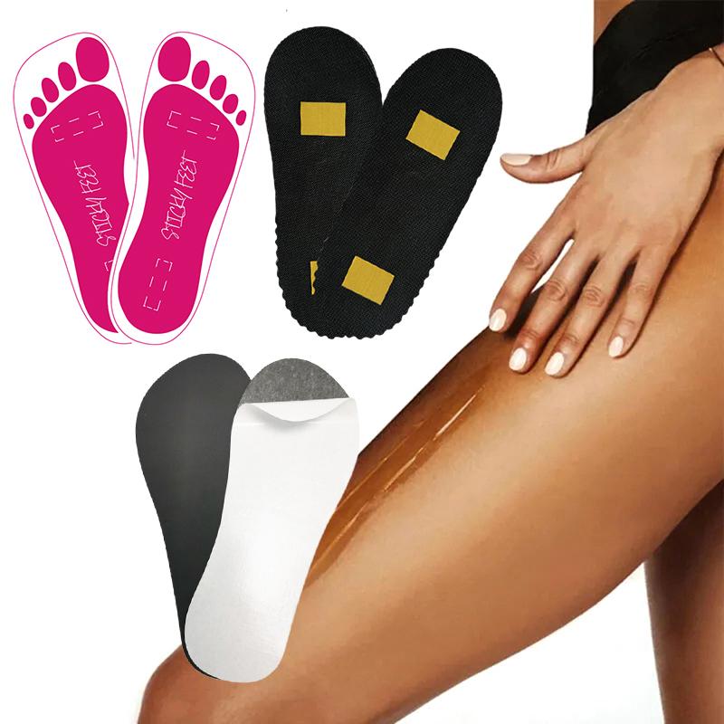 10 пар одноразовых женских тапочек для загара, липкие подошвы для загара, защитные наклейки для ног для спрей-загара, аксессуар для тела, тапочки