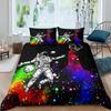 Cartoon Astronaut Galaxy Full Size Comforter Collections For Boys Girls Kids Bedroom Decor Star Bedding Collections Quilt Collection With Pillowcases