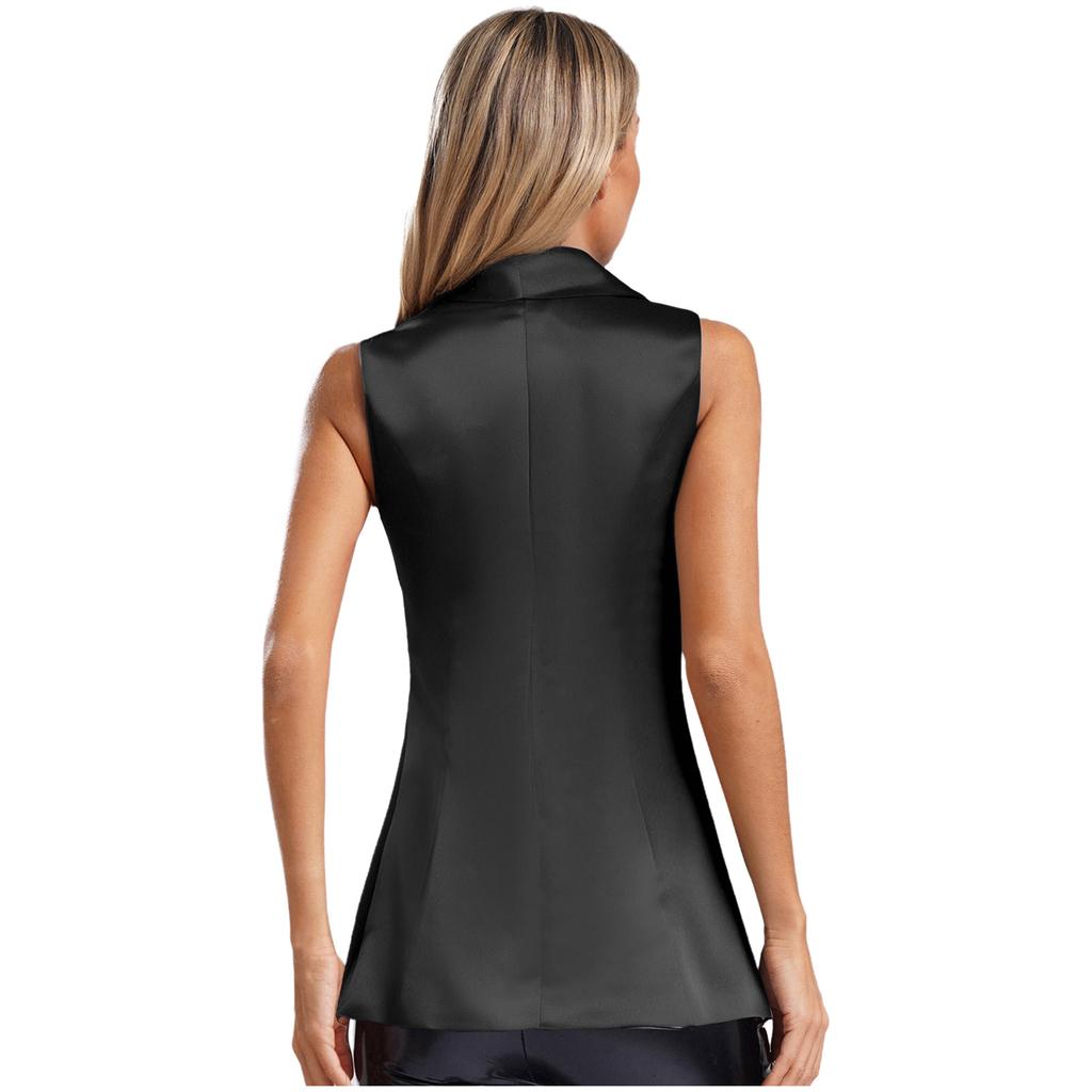 Женский элегантный жилет с пайетками, V-образный вырез, без рукавов, универсальный, жилет, наряд для банкета, свадьбы, вечеринки