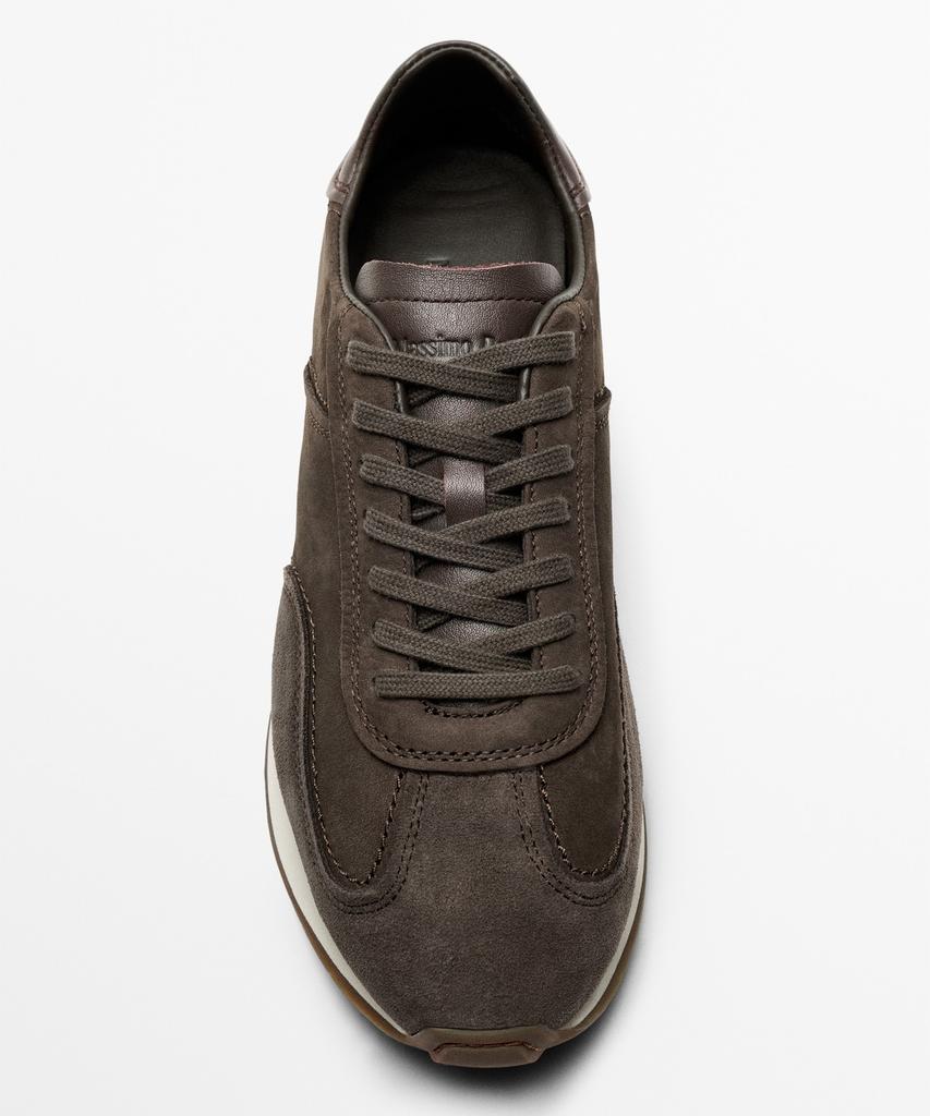 Massimo Dutti Grain Napa Leather Sneakers