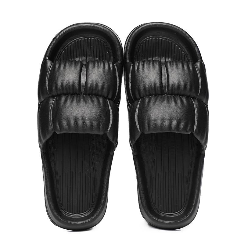 Women Home Shoes Thick Platform Slipper Summer Beach Flip Flops Women EVA Soft Sole Flat Shoes Mute Non-slip Slides Beach Sandal