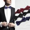 Black Men'S Bow Tie Groom Best Man Mc Host Dress Suit Burgundy Trendy Bow Tie Blue
