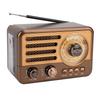 Portable Retro Radio Bluetooth Speaker FM/AM Radio Receiver With LED Flashlight, Supports TF Card, USB, AUX Play