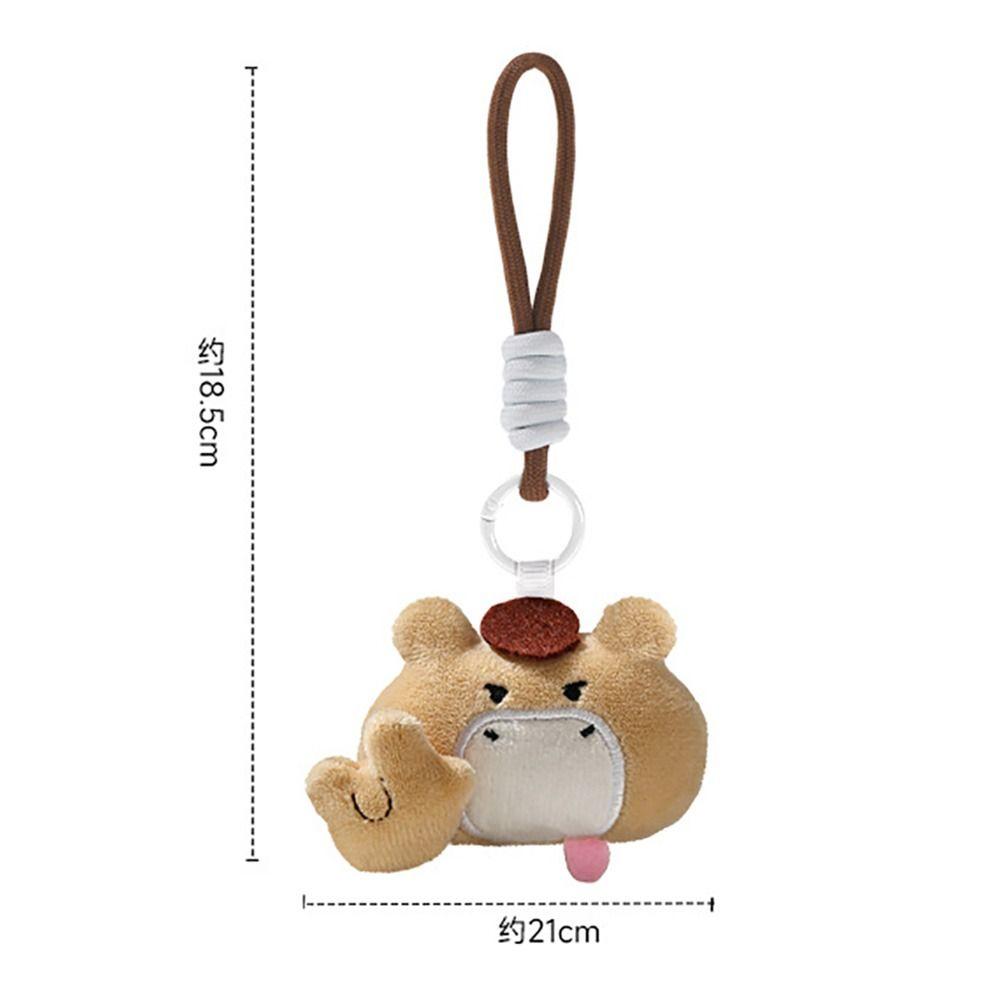 Magnetic Attraction Gesture Plush Pendant Keychain Cat Dog Pig Mouse Cartoon Plush Doll Gift