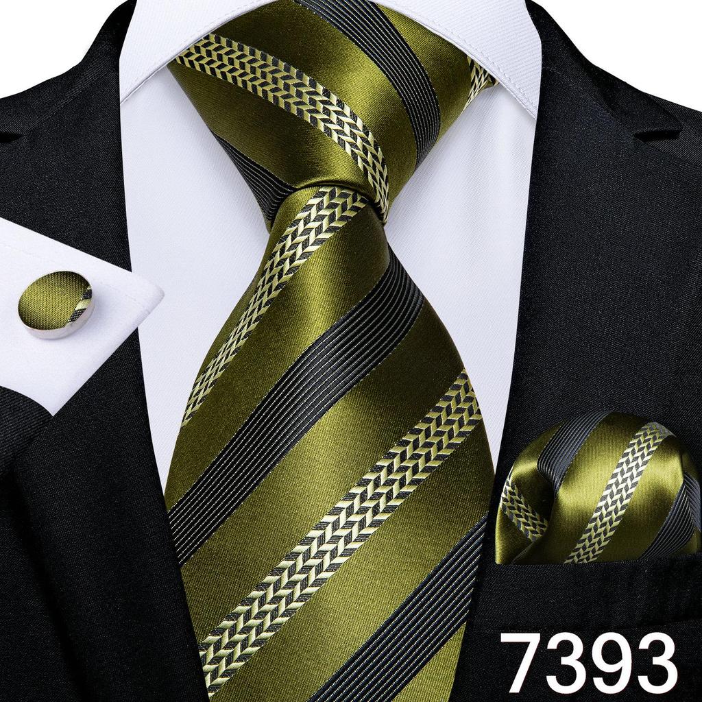 Dibangu Мужской галстук, карманный квадратный набор запонок для свадебной деловой вечеринки