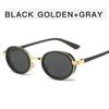 New Retro Fashion Oval Metal Sunglasses Outdoor UV Sun Shades Eye Protection Goggles Women Men Small Frame Sun Glasses