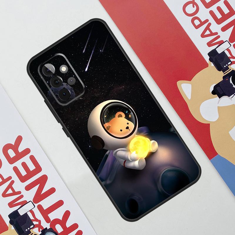 Cute galaxy Astronaut Case For Samsung Galaxy A34 A54 A14 A56 A36 A16 A06 A13 A53 A12 A22 A32 A52 A35 A17 A15 A55