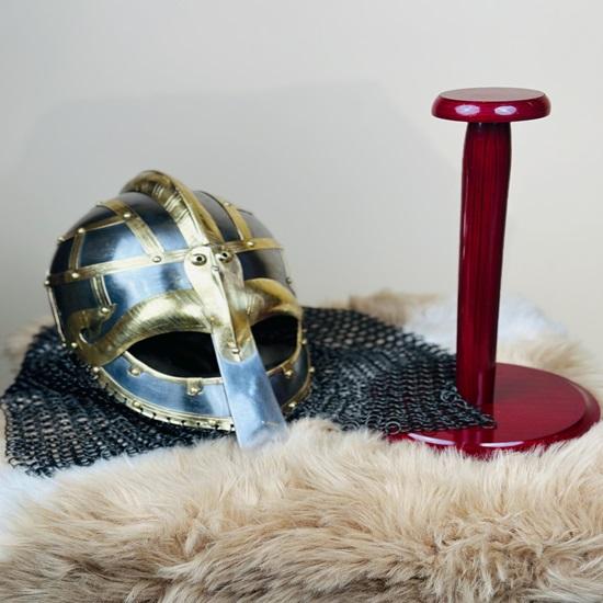 Шлем вандала Медузы, шлем викинга из стали, латуни с подставкой, средневековый рыцарь, кольчуга, ручная ковка, LARP, лучший подарок