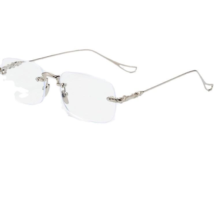 Очки для близорукости без оправы с отделкой, женские, с защитой от синего света, Advanced Sense, ультралегкие, золотые, шелковые, простые, плоские очки, деловые очки