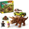 LEGO® Jurassic Park 76959 Поиск трицератопса, Игрушечная машинка с фигуркой динозавра