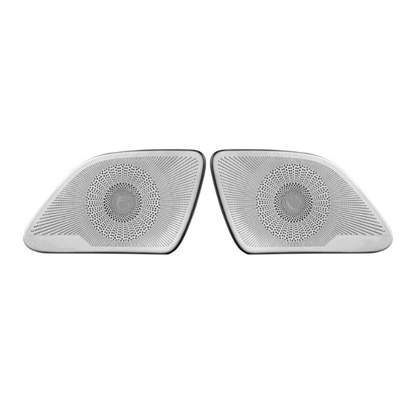 Protective Cover For Car Horn Stainless Steel Trim Cover For Mercedes Benz S-Class W222 2014- Door Horn Cover