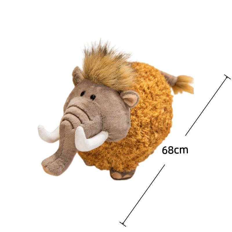 Elephant Plush Toy Simulated Mammoth Squishy Stuffed Doll Adorably Room/Desktop Decor Toy Accompany Sleep Toy Birthday Gift