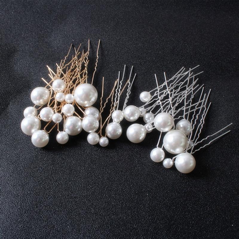 Pearl Decor U-Shaped Hair Pins Alloy Vintage Hair Sticks Chinese Hair Pin Hairstyle Chignon for Girls Alloy Hairpin