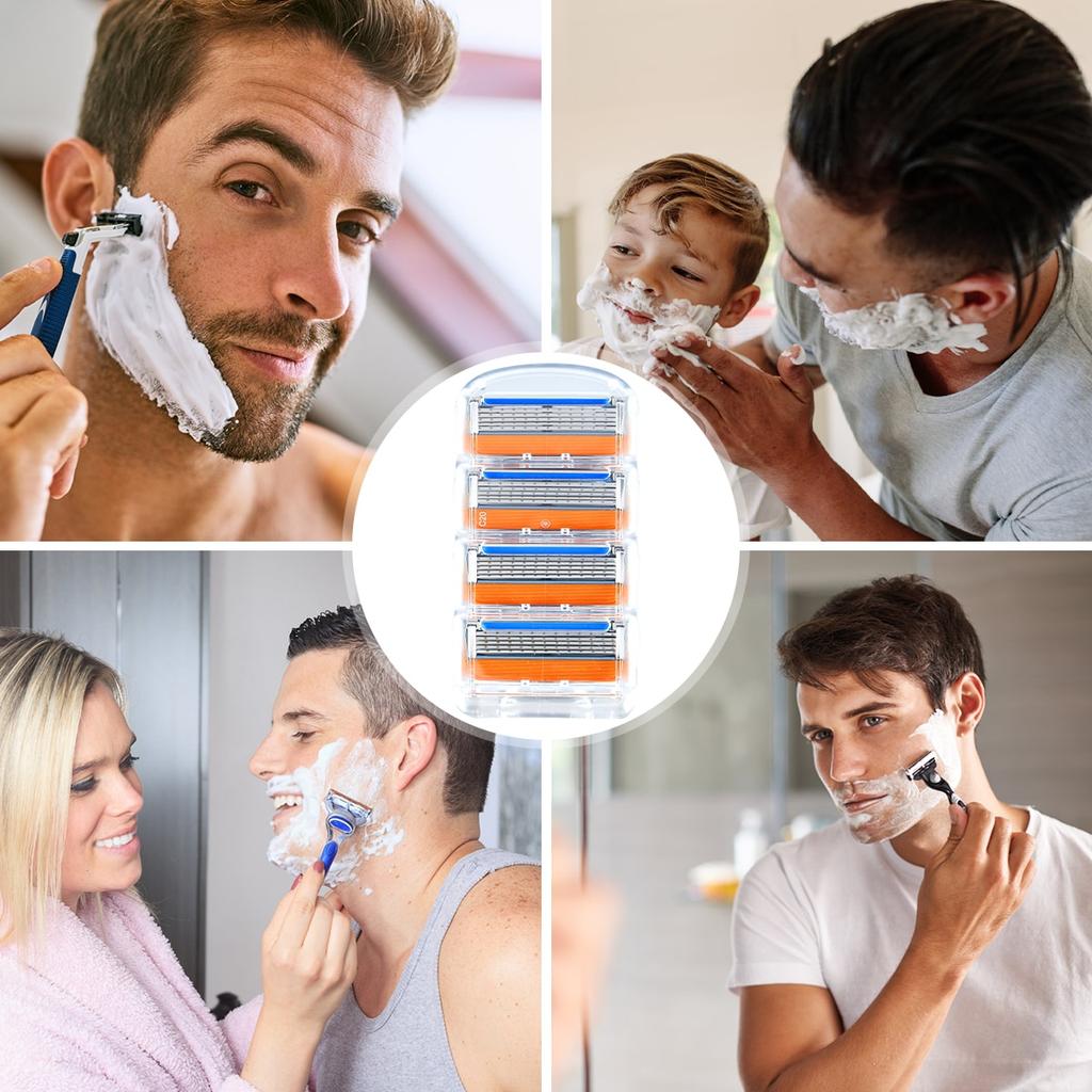 8 шт. 5-слойные сменные лезвия для бритвы Proglide Power из нержавеющей стали