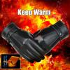 Men's Windproof Waterproof Leather Gloves Fleece Thermal Driving Gloves Touch Screen