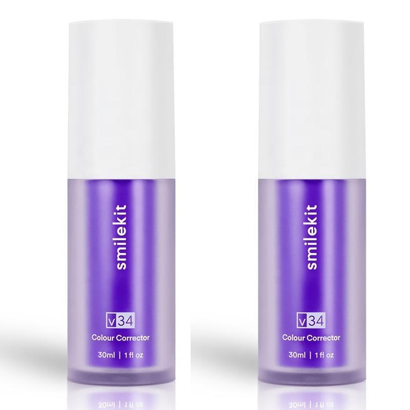 Зубная паста V34, корректор фиолетового цвета, зубная паста для зубов, белая, 30 мл, осветляющая зубная паста для ухода за зубами, чтобы уменьшить пожелтение