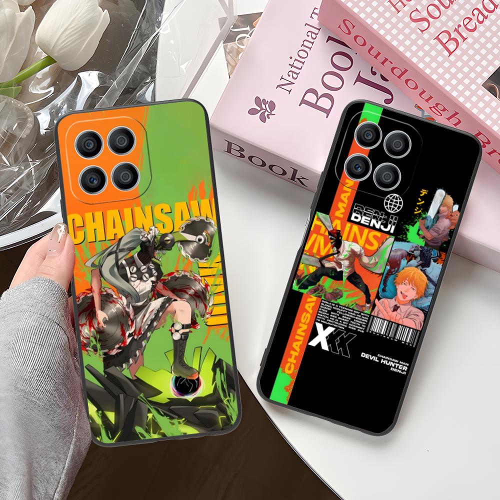 Чехол для мобильного телефона Chainsaw Man для Honor 90 80 70 60 50 30 20 10 9 8 7 Pro S SE Lite 5G Чехол с цветной печатью Роскошный чехол