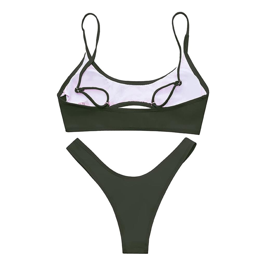Женские полосатые комплекты бикини с подкладкой пуш-ап из 2 предметов, купальники, пляжная одежда