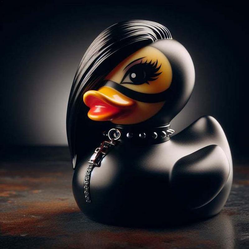 Death Rock Duck Statue Mysterious Devil Elements Devil Duck Ornaments Dashboard Car Interior Decoration Car Accessory
