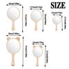 Portable Makeup Mirror with Handle Creative Cosmetic Mirror Gift Handheld Mirror  Makeup Use