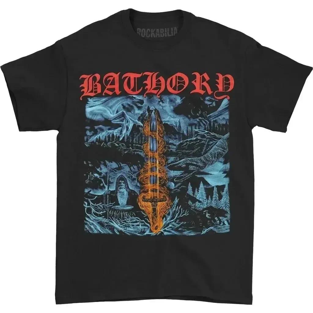 2026 Bathory Блэк-метал Веном Футболка Мужская Женская Повседневная Мода Хип-хоп Уличная одежда Футболка с коротким рукавом Хлопок Летние Топы Одежда