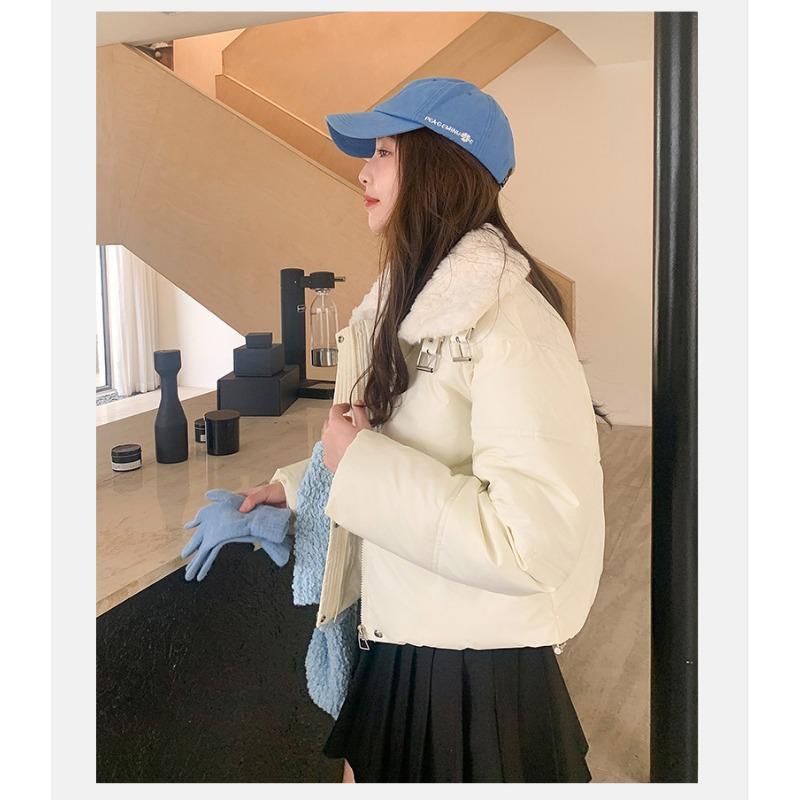 Women S Short Loose Hooded Winter Cotton Coat Casual Wear