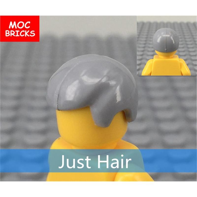 10 шт./лот Кирпичики MOC Мужские прически Модель Фигурка Игрушка Детские Образовательные Строительные Блоки Собранные Игрушки