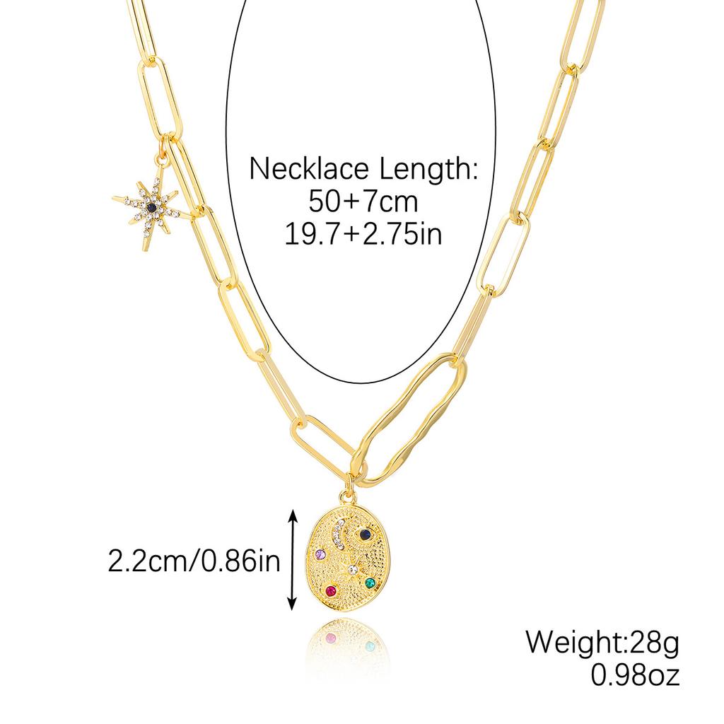 Necklace for Women Jewelry Necklaces Premium Feeling Exaggerated Eyes Alloy Pendant Multi-Layer Necklace Beautiful Elegant Necklace for Her