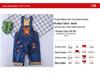 Children's Cartoon Five Bears & Rabbits Denim Overalls for Spring/Autumn