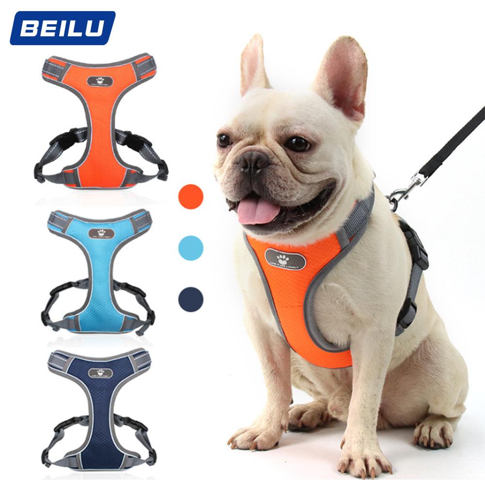 Adjustable Pet Control Harness Collar Safety Strap Belt Mesh Vest for Dog Cat